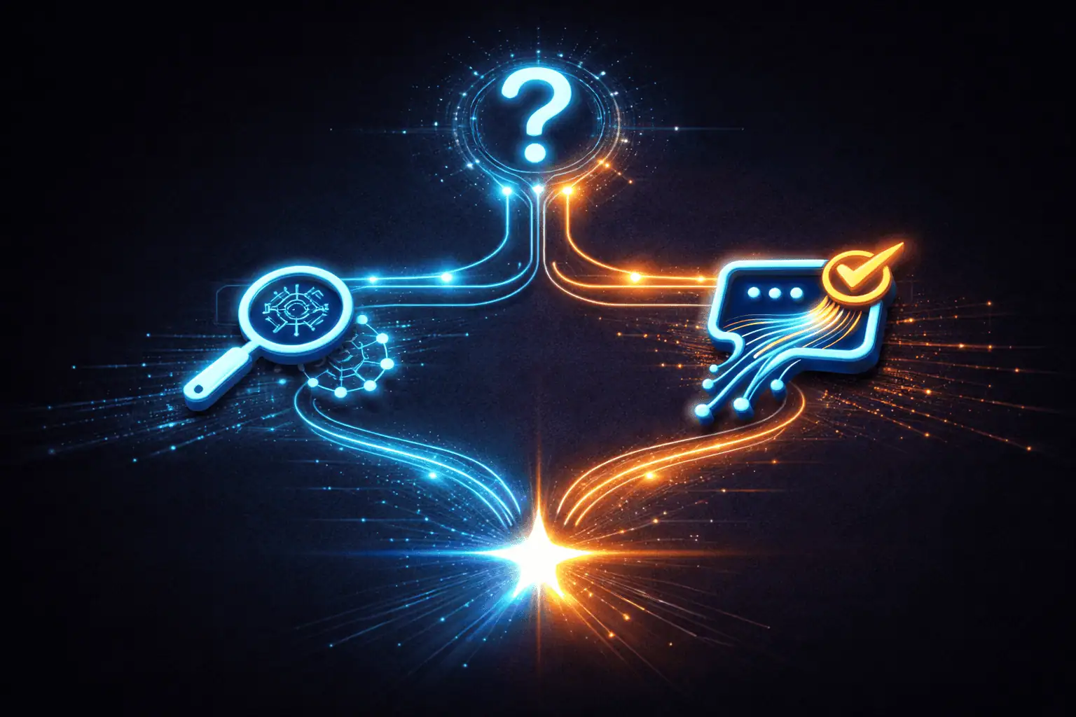 Customer journey flow diagram showing how Yeti-optimized brands capture leads from both Google and AI platforms